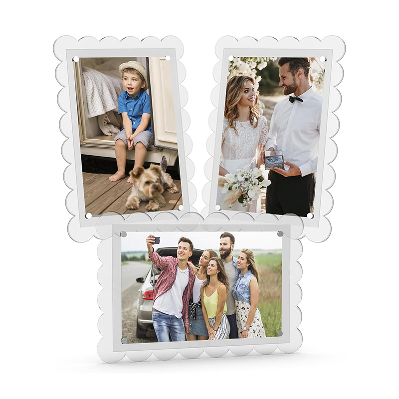 Acrylic Scallop Picture Frame